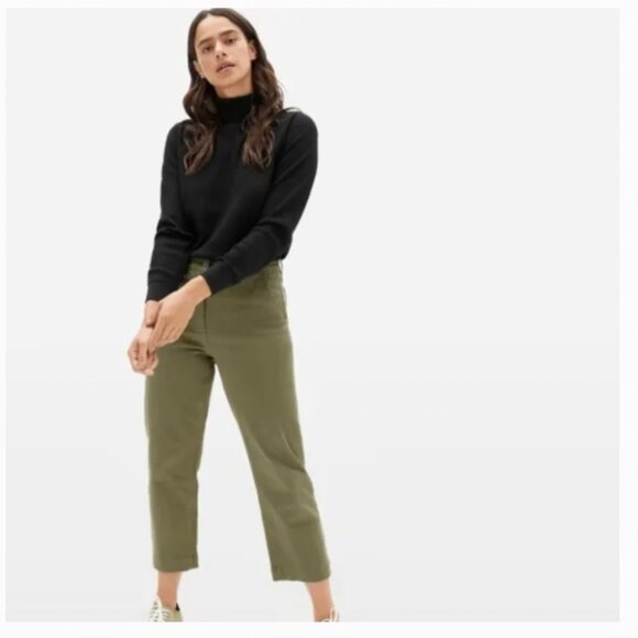 Everlane Tops - Everlane - The Organic Cotton Turtleneck Waffle Tee black - womens small